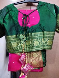 5 Weeding wear saree with blouse✨