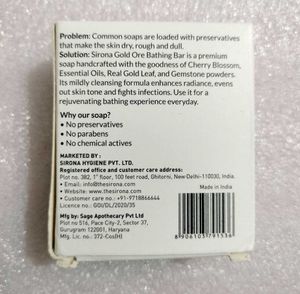 Combo Of 5 Soaps Gold Ore Bathing Soap.