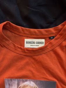 Orange Graphic Tank Top