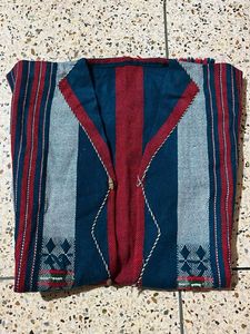 Striped Ethnic Vest