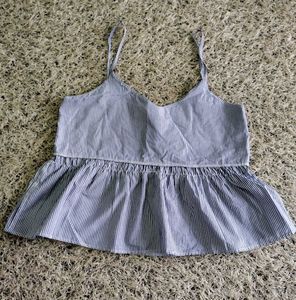 Striped Cami Peplum Top