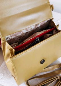 Chic Brown Bow Top Handle Sling Bag