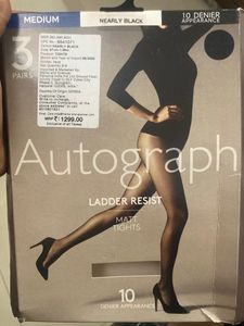 M&S Brand New Sheer Black Stockings