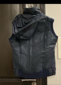 Navy Blue Puffer Jacket