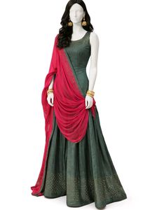 Embellished Grey & Pink Outfit