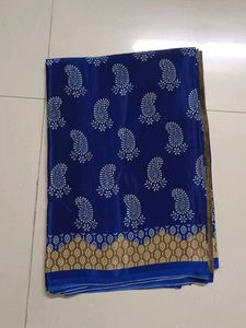 Silk Paisley Print Saree