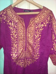 Wine Colour Kurta
