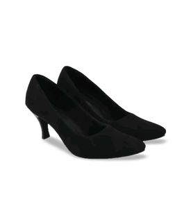 Shoetopia Pointed Toe Suede Slim Heel Pumps