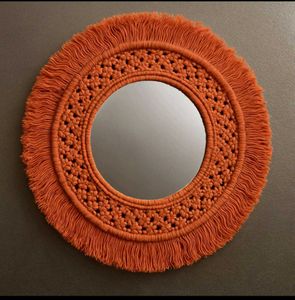 Peach Mirror Macrame