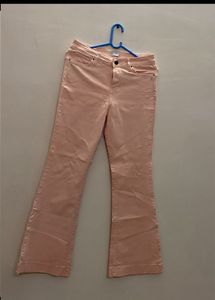 Bootcut Pinkish Peach Colour Jeans