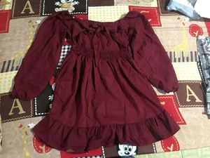 Red Backless Bow Mini Dress