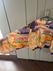 Colorful Print Crop Top