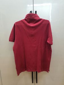 Red Tommy Hilfiger Polo Shirt