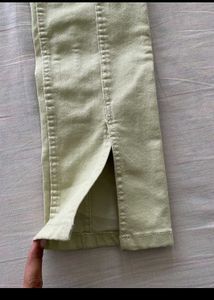 Zara hem cut denim pants