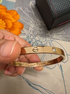 Cartier Dupe Bracelet Rose Gold Stainless Steel