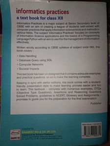Informatics Practices Book