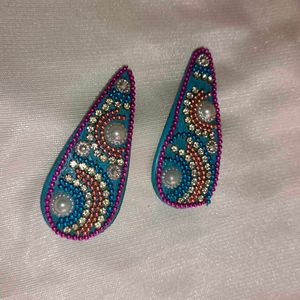 Teardrop Beaded Earrings