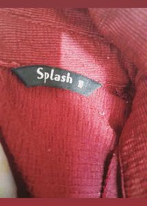 Splash Red Korean Top