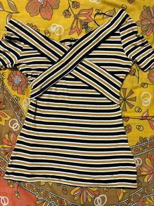 Faballey Striped Top
