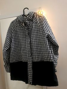 Checked Korean Hooded Jacket