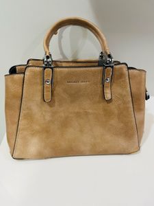 Mickey Mayo Tan Satchel Handbag