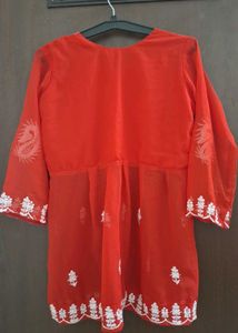 Red Short Kurti (M)