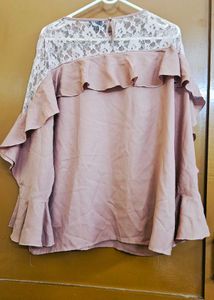 Lace Ruffle Top