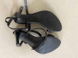 Elle Black Heel Sandals