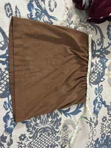 Suede Fabric Skirt