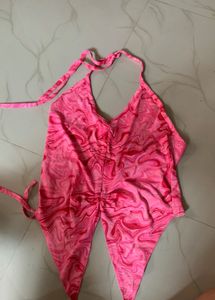 Halter Neck Pink Top