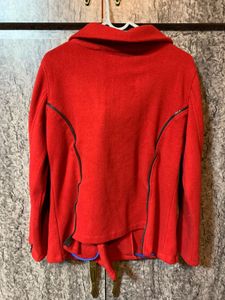Red Stylish Fleece Jacket
