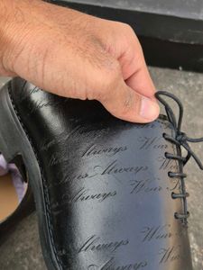 Teakwood Leathers Men’s Black Oxford Shoes