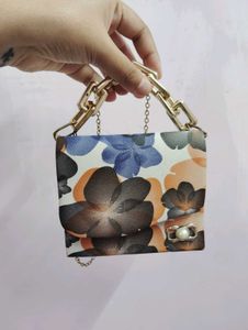 Floral Mini Top Handle Bag