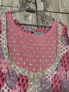 Pink Anarkali Kurti
