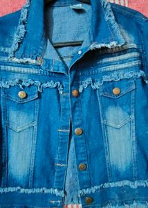 Blue Denim Jacket For Girls
