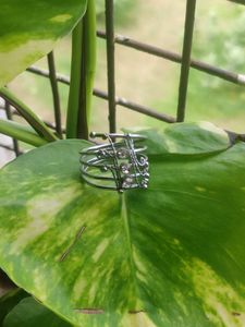 Silver Spiral Statement Ring