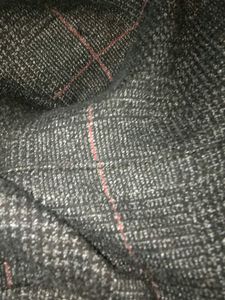 Boys Red Shirt And Dark Grey Checks Pant Set