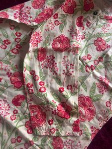 Floral Print Kurta