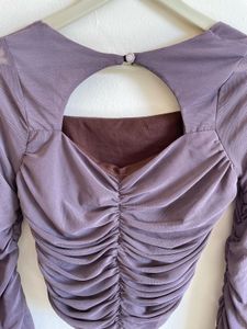 viral v neck mesh top