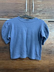 Blue Crop Top