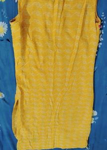 Yellow Embroidered Kurta