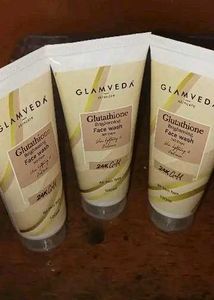 Glamveda Glutathione 24k Gold Face Wash Pack Of 3