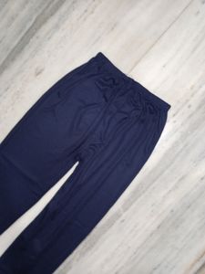 Blue Colour Satin Ankel Length Legging