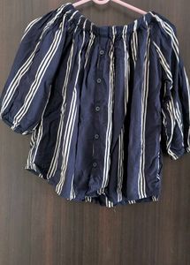 Striped Off-the-Shoulder Top