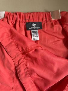 Red Artengo Sports Skort