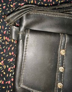 Vintage Black Crossbody Bag