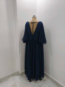 Elegant Navy Blue Maxi Dress