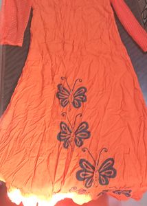 Dark Orange Kurti XL Size