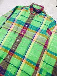 Ralph Lauren 100% Linen Check Shirt
