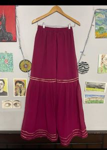 Magenta Embellished Kurta Set